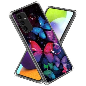 Hülle Samsung Galaxy A15 5g Bunte Schmetterlinge