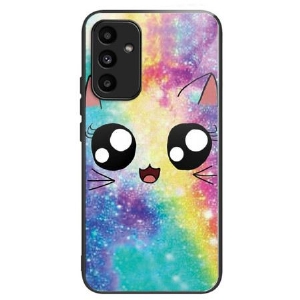 Hülle Samsung Galaxy A15 5g Handyhülle Galaxy Cat Gehärtetes Glas