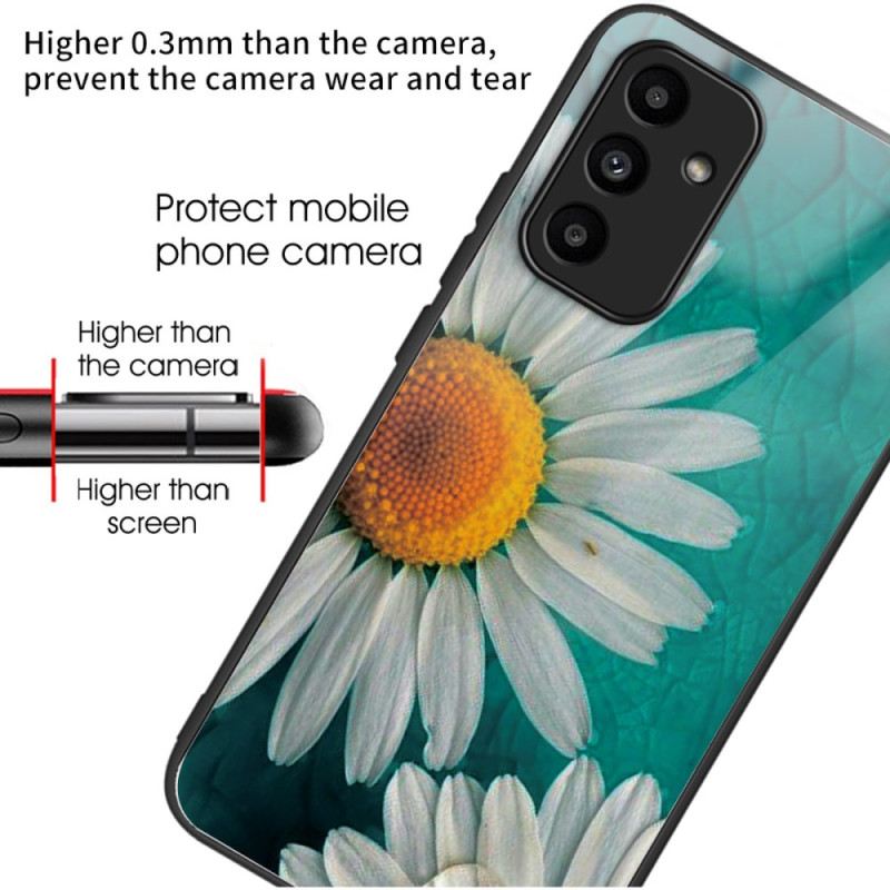 Hülle Samsung Galaxy A15 5g Marguerite Gehärtetes Glas