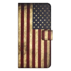 Lederhüllen Samsung Galaxy A15 5g Amerikanische Flagge Im Vintage-stil