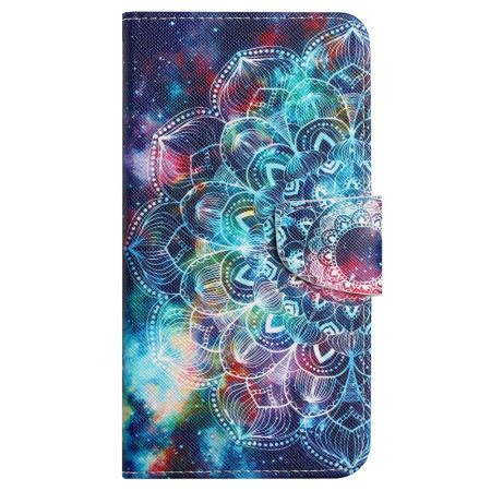 Lederhüllen Samsung Galaxy A15 5g Sternenhimmel Und Lanyard-mandala