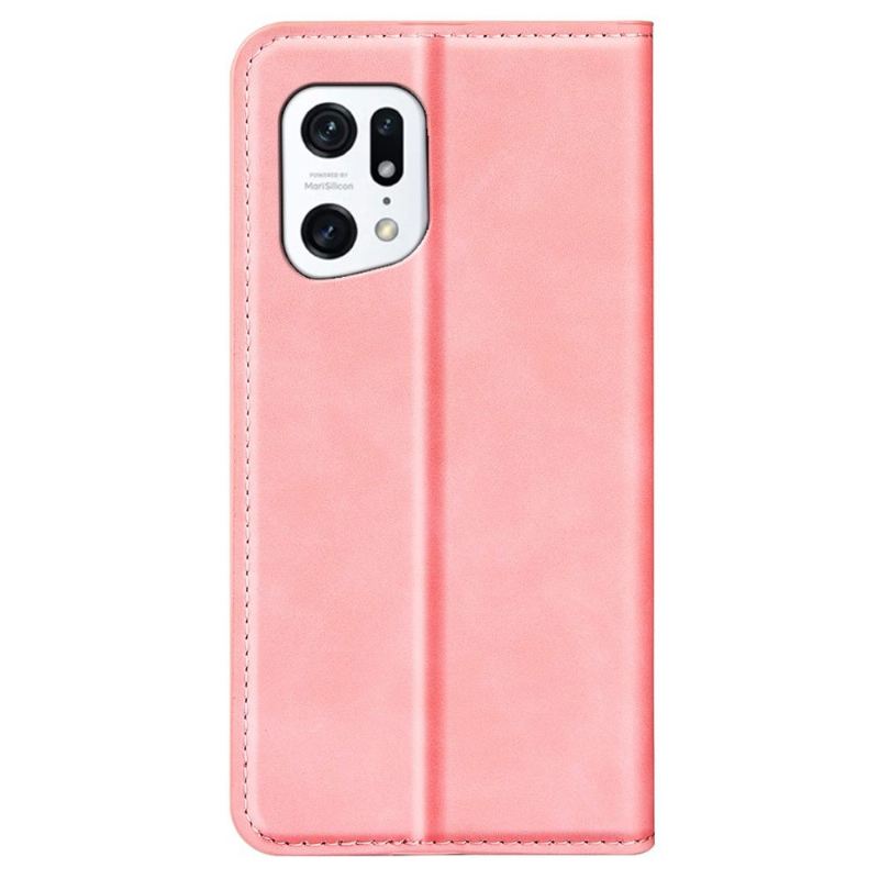 Case Für Oppo Find X5 Standfunktion Aus Kunstleder