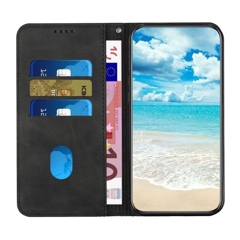 Flip Case Für Oppo Find X5 Geometrie-design Aus Kunstleder