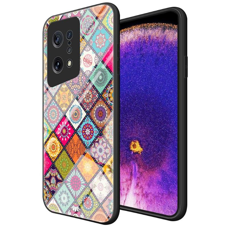 Hülle Für Oppo Find X5 Mandala-kaleidoskop Mit Ständer