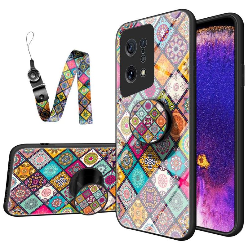 Hülle Für Oppo Find X5 Mandala-kaleidoskop Mit Ständer