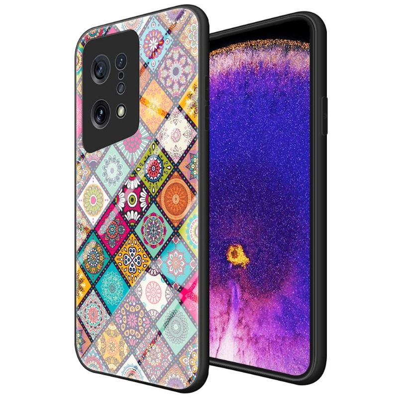 Hülle Für Oppo Find X5 Mandala-kaleidoskop Mit Ständer