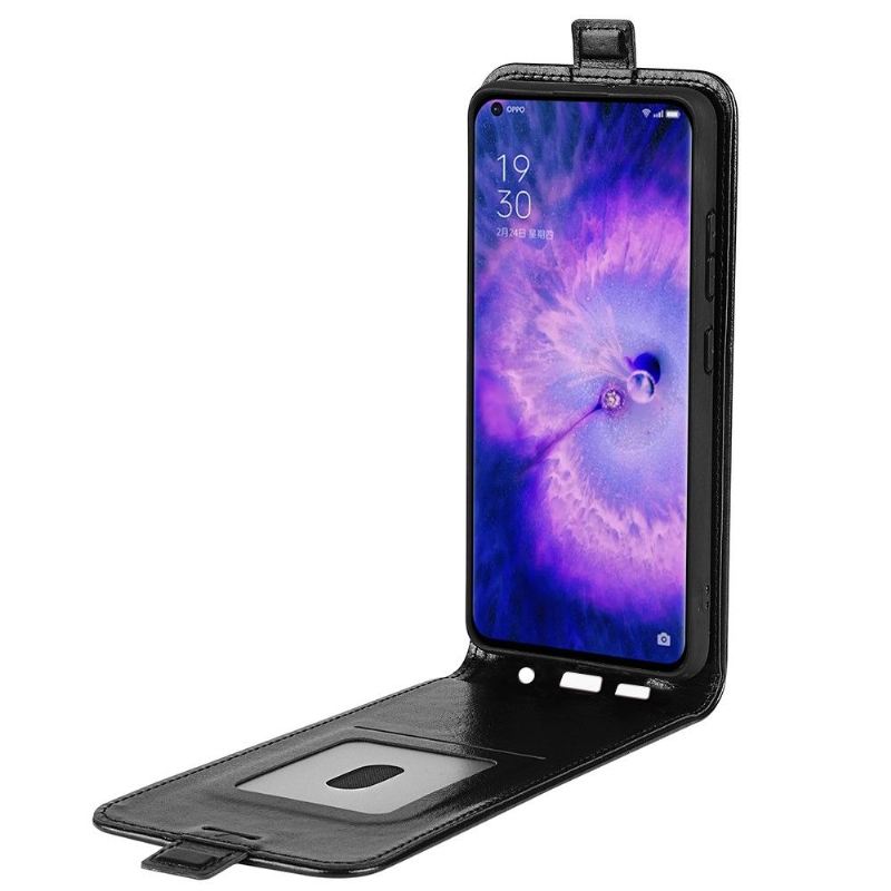 Lederhüllen Für Oppo Find X5 Flip Case Vertikales Kunstleder