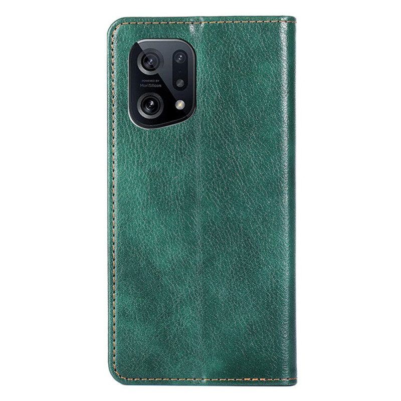 Schutzhülle Für Oppo Find X5 Flip Case Einfarbig