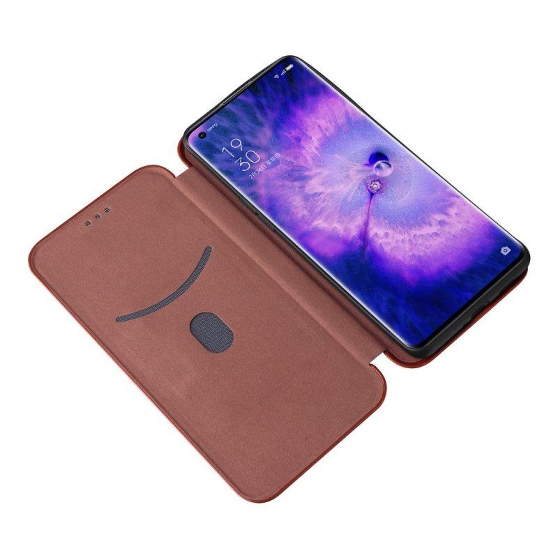 Schutzhülle Für Oppo Find X5 Flip Case Kohlefaser