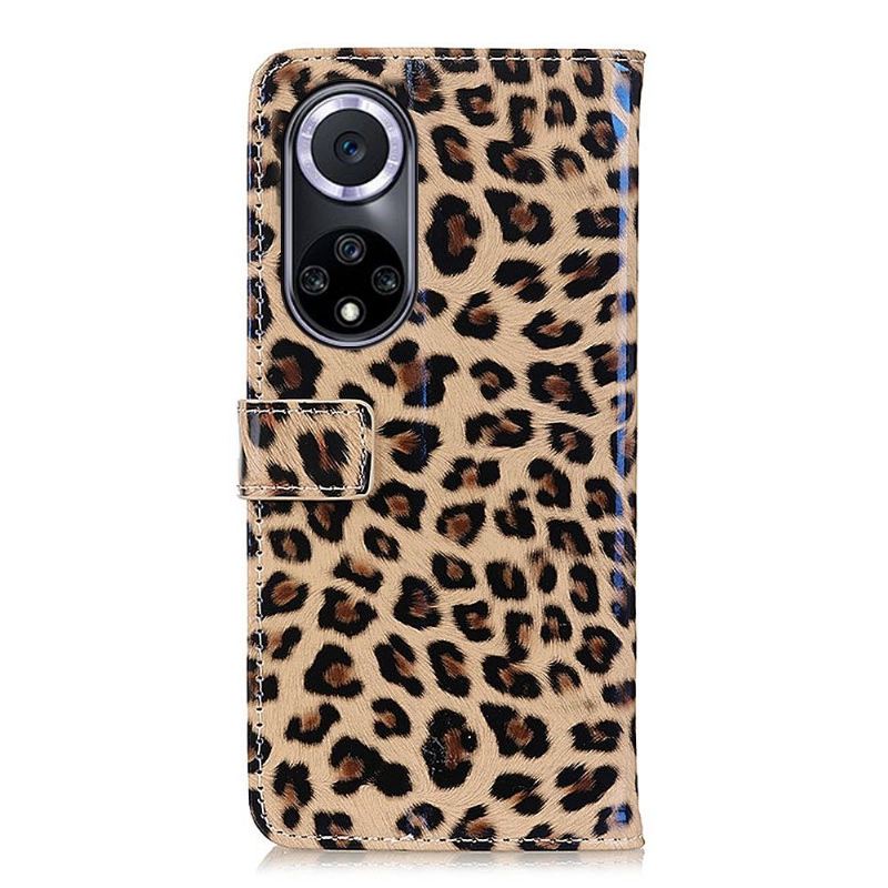 Flip Case Für Honor 50 / Huawei Nova 9 Kunstleder Im Leoparden-stil