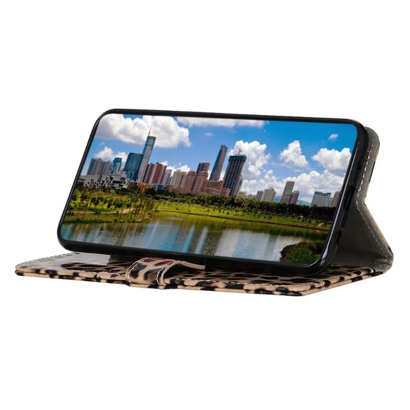 Flip Case Für Honor 50 / Huawei Nova 9 Kunstleder Im Leoparden-stil