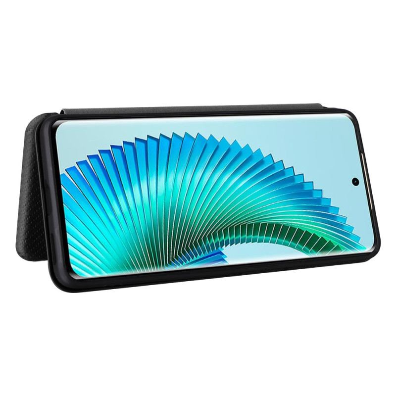 Flip Case Für Honor X9b / Magic 6 Lite Kohlefaser