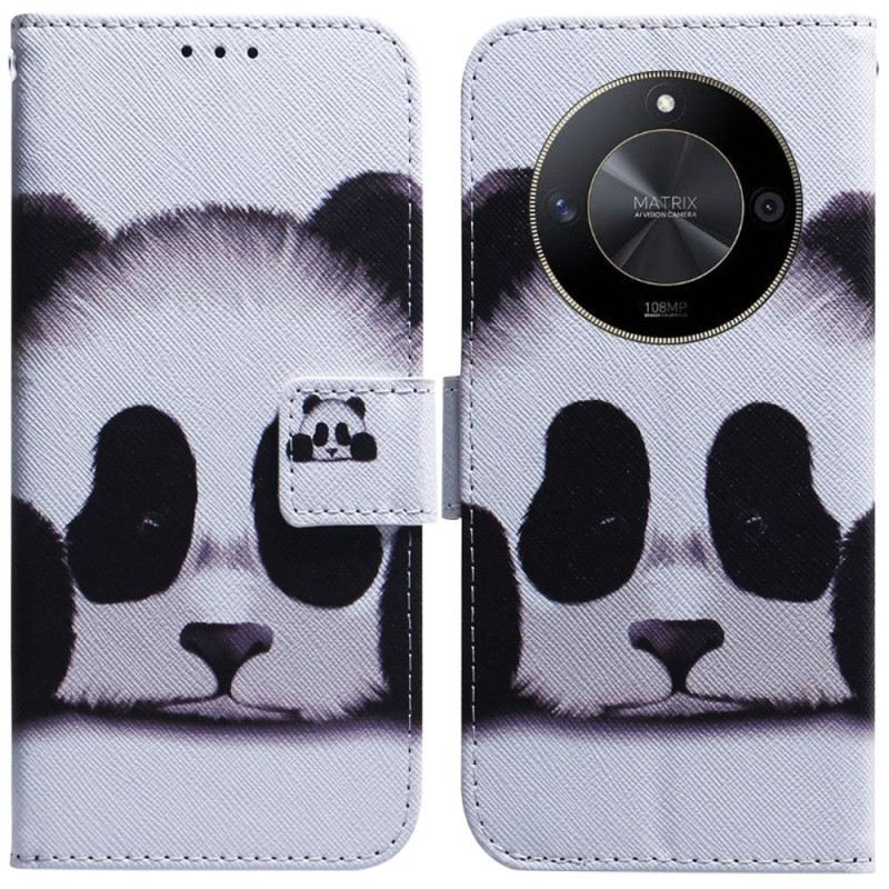 Lederhüllen Honor X9b / Magic 6 Lite Handyhülle Panda