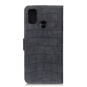 Flip Case Für Huawei P Smart 2020 Lederimitat In Kroko-optik