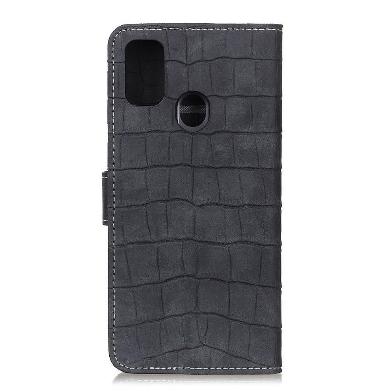 Flip Case Für Huawei P Smart 2020 Lederimitat In Kroko-optik