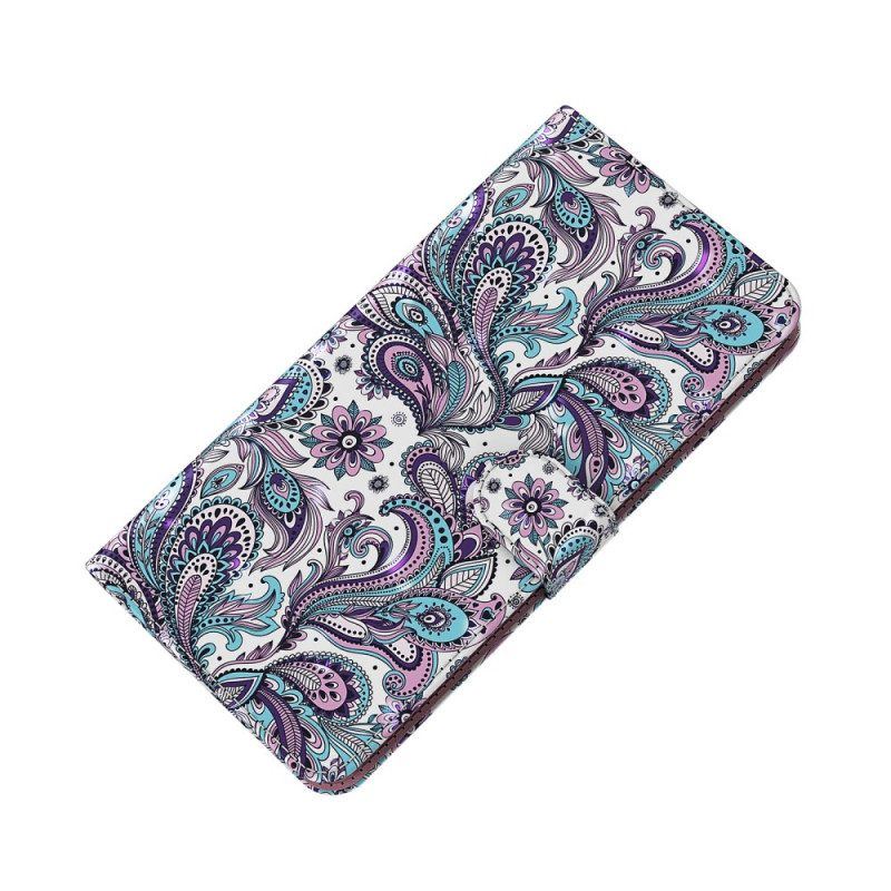 Flip Case Für Moto E40 / E30 / E20 Paisley