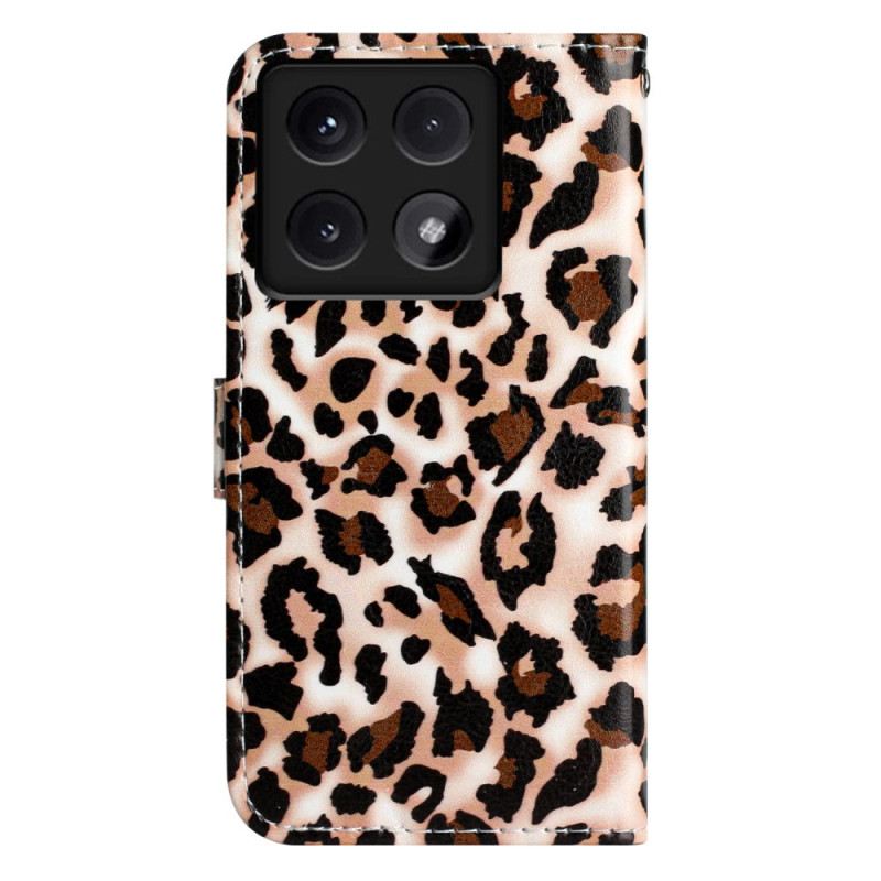 Lederhüllen Xiaomi 14t Leopardenmuster