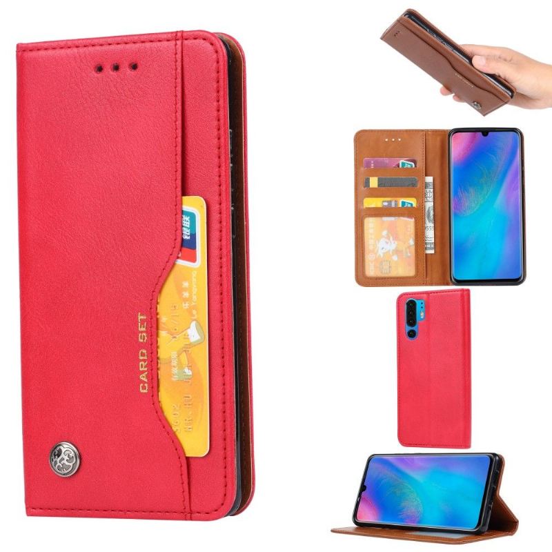 Case Für Huawei P30 Pro Leder Mit Ständer