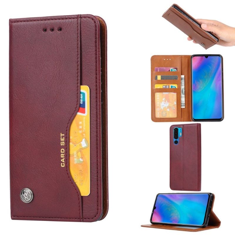 Case Für Huawei P30 Pro Leder Mit Ständer