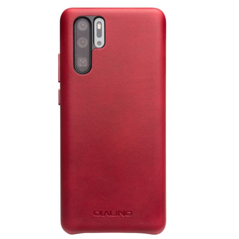 Handyhülle Für Huawei P30 Pro Qialino Premium Leder - Rot