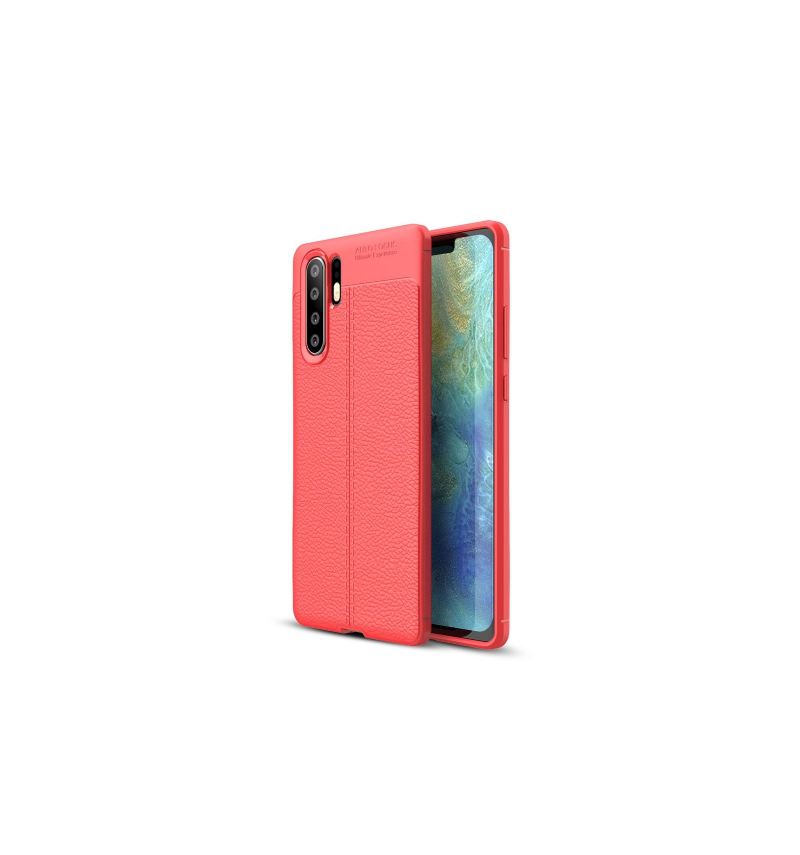 Hülle Für Huawei P30 Pro Strukturiertes Leder-style-gel