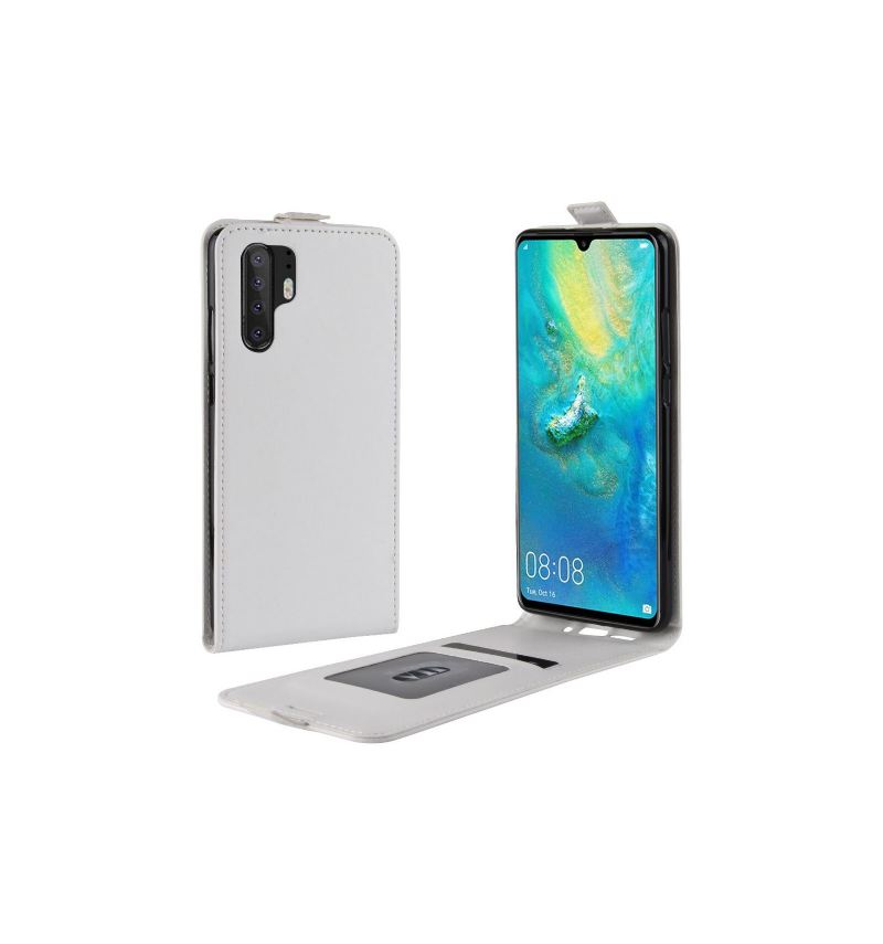 Lederhüllen Für Huawei P30 Pro Flip Case Kunstleder Vertikal