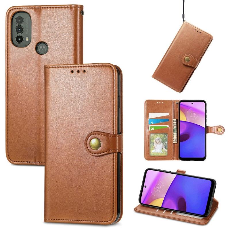 Flip Case Für Motorola Moto E20 / E30 / E40 Indila Kartenetui Aus Kunstleder