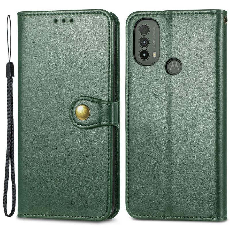 Flip Case Für Motorola Moto E20 / E30 / E40 Indila Kartenetui Aus Kunstleder