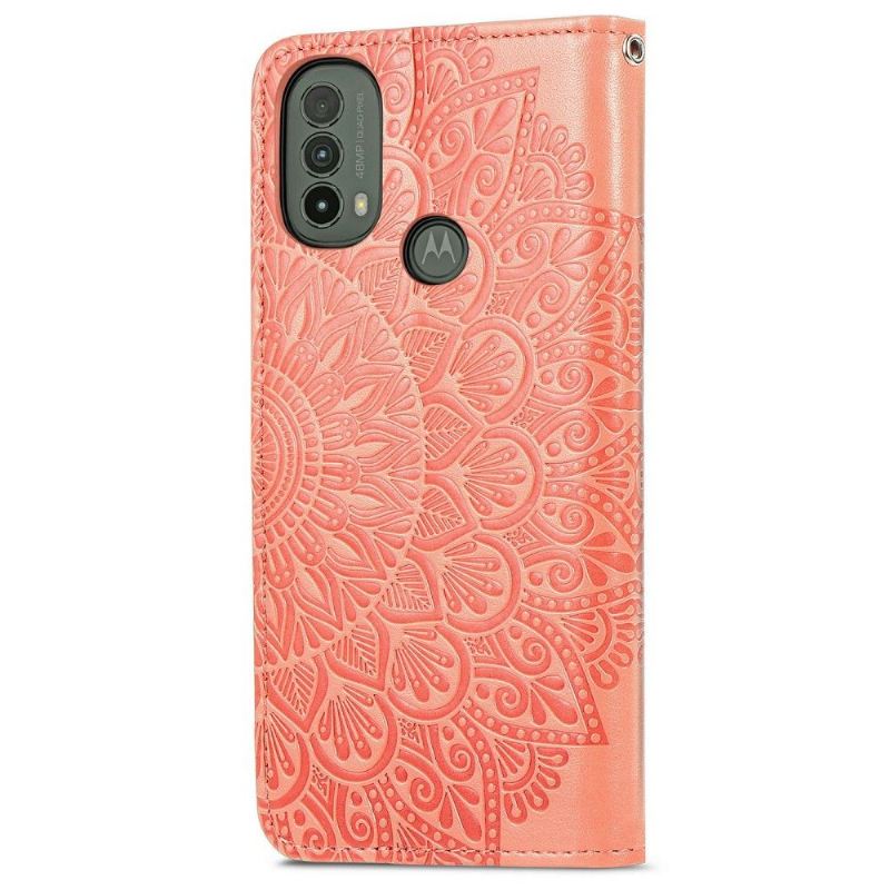 Flip Case Für Motorola Moto E20 / E30 / E40 Mandala-blatt