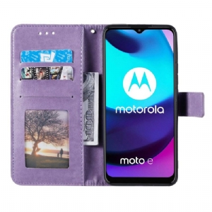 Flip Case Für Motorola Moto E20 / E30 / E40 Sonnen-mandala