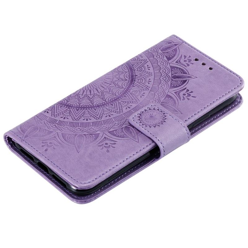 Flip Case Für Motorola Moto E20 / E30 / E40 Sonnen-mandala