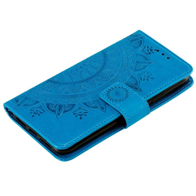 Flip Case Für Motorola Moto E20 / E30 / E40 Sonnen-mandala