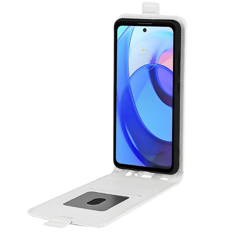 Lederhüllen Für Motorola Moto E20 / E30 / E40 Anti-Sturz Flip Case Vertikales Kunstleder