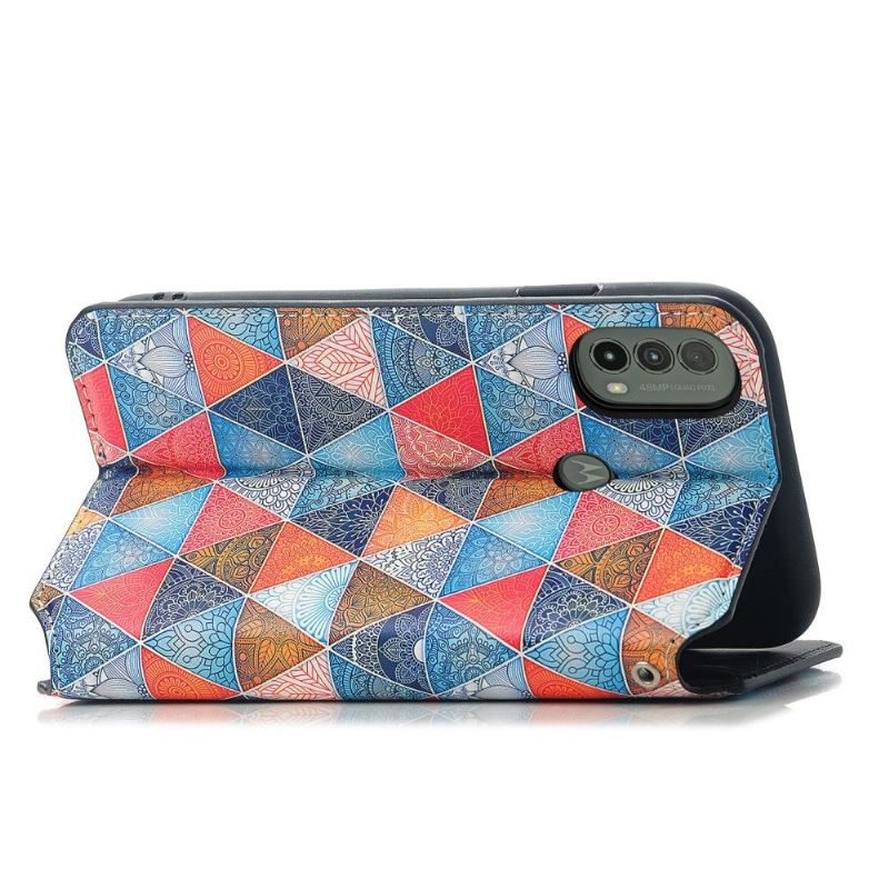 Lederhüllen Für Motorola Moto E20 / E30 / E40 Schutzhülle Mandala-kaleidoskop