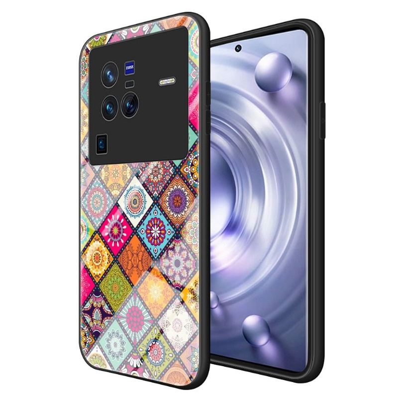 Handyhülle Für Vivo X80 Pro Schutzhülle Mandala-kaleidoskop Mit Ständer