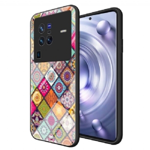 Handyhülle Für Vivo X80 Pro Schutzhülle Mandala-kaleidoskop Mit Ständer