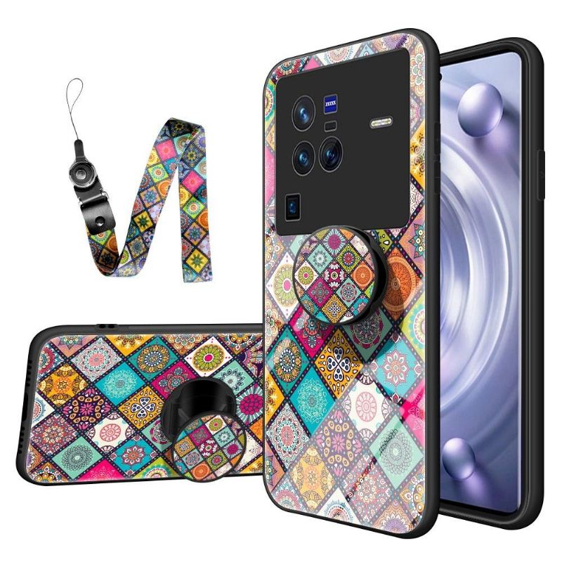 Handyhülle Für Vivo X80 Pro Schutzhülle Mandala-kaleidoskop Mit Ständer