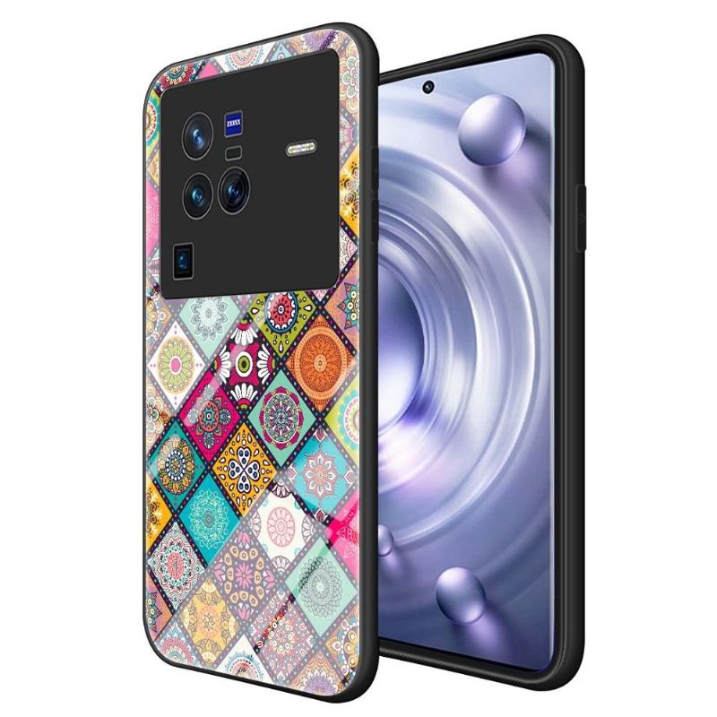 Handyhülle Für Vivo X80 Pro Schutzhülle Mandala-kaleidoskop Mit Ständer