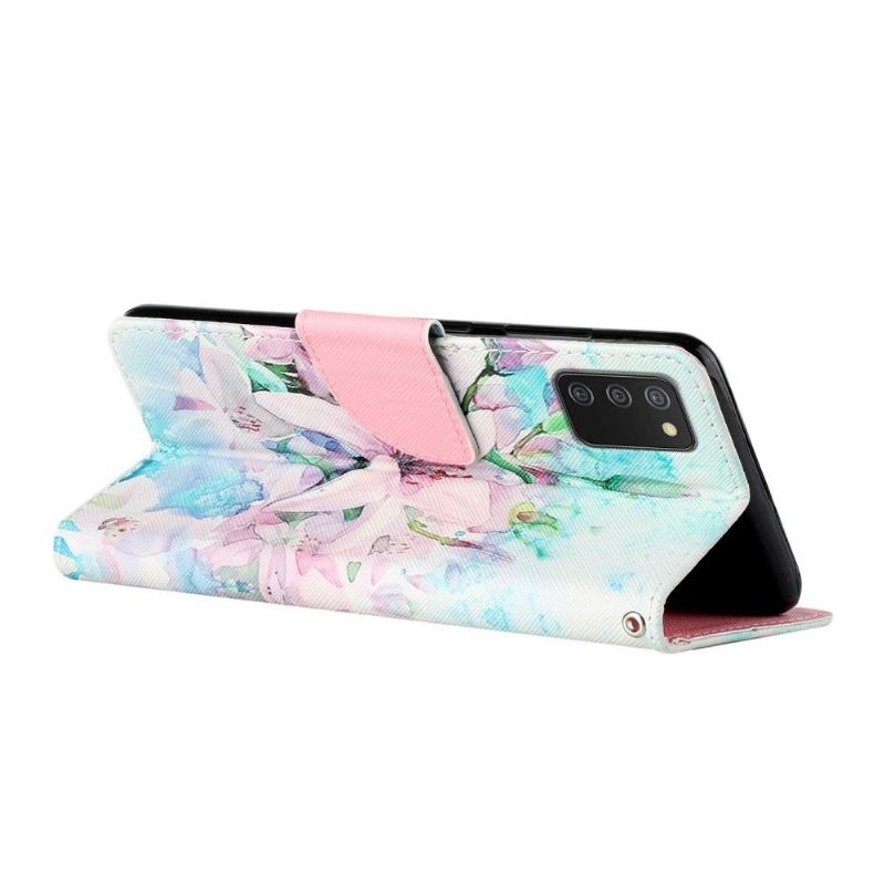 Flip Case Für Samsung Galaxy A03s Lilienblume