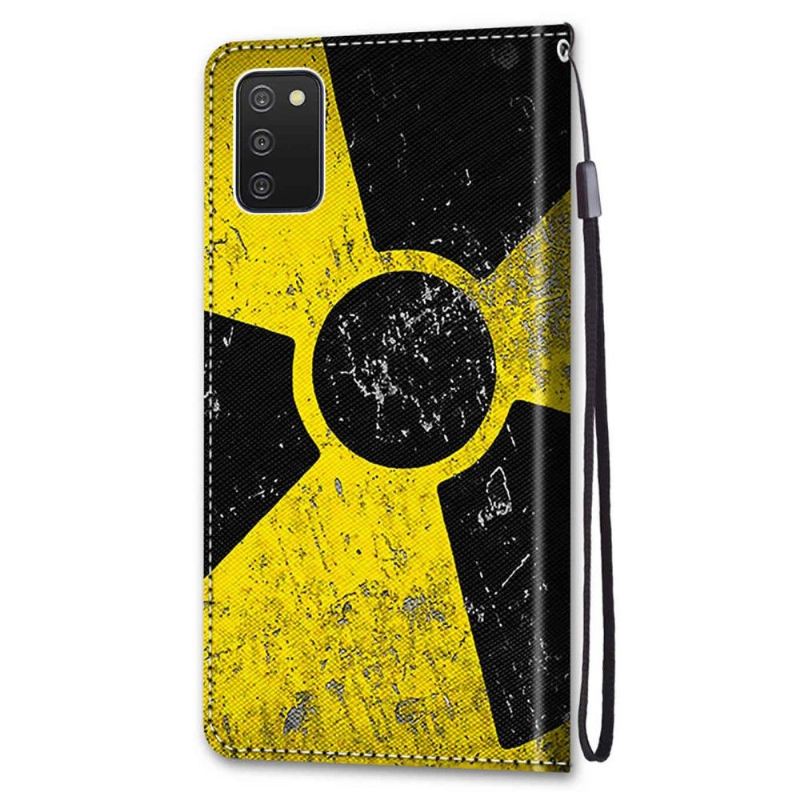 Flip Case Für Samsung Galaxy A03s Radioaktives Symbol