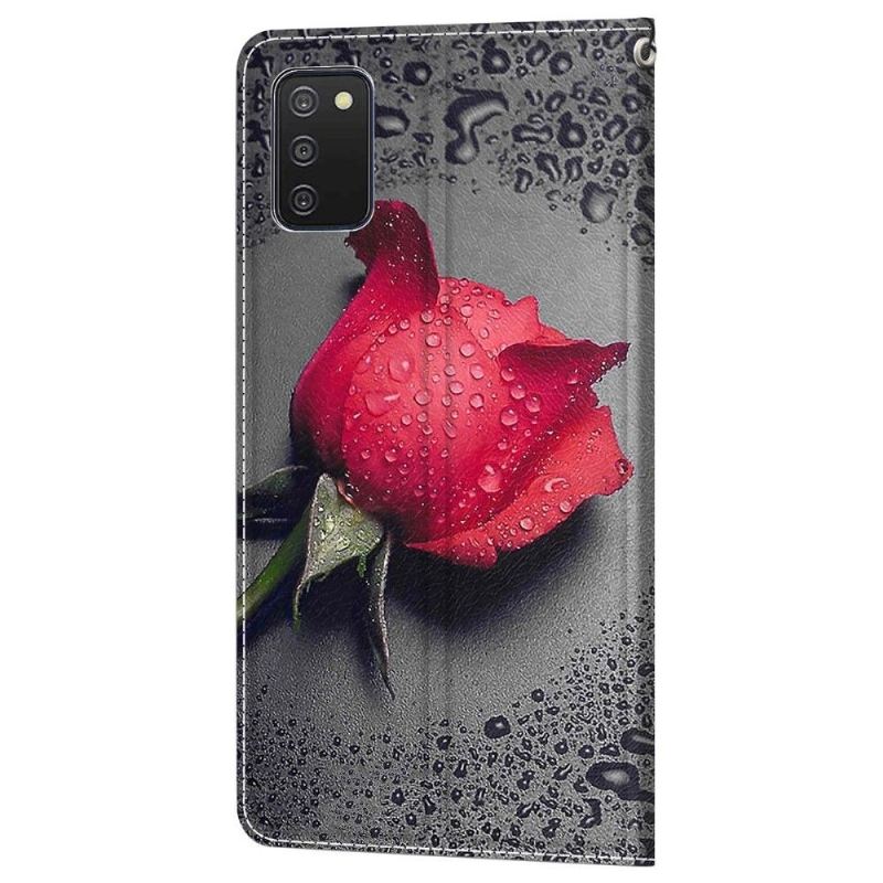 Flip Case Für Samsung Galaxy A03s Rosa