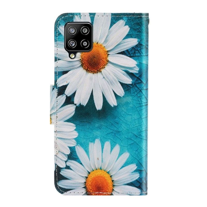 Flip Case Für Samsung Galaxy A22 4G Gänseblümchen