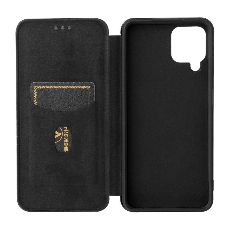 Flip Case Für Samsung Galaxy A22 4G Kunstleder Im Kohlefaser-stil