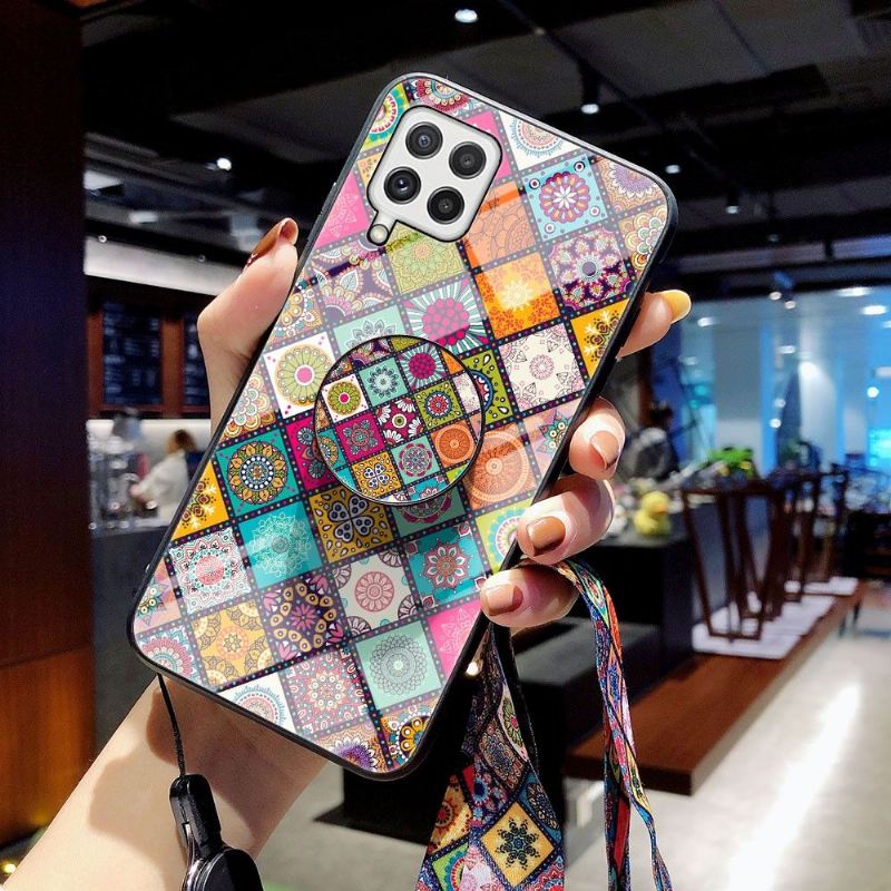 Hülle Für Samsung Galaxy A22 4G Mandala-kaleidoskop Mit Ständer