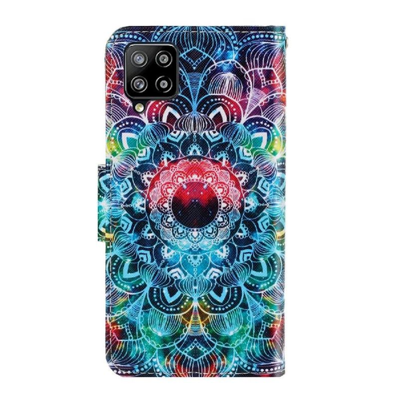 Lederhüllen Für Samsung Galaxy A22 4G Buntes Mandala