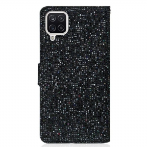 Lederhüllen Für Samsung Galaxy A22 4G Glitter-kartenhalter