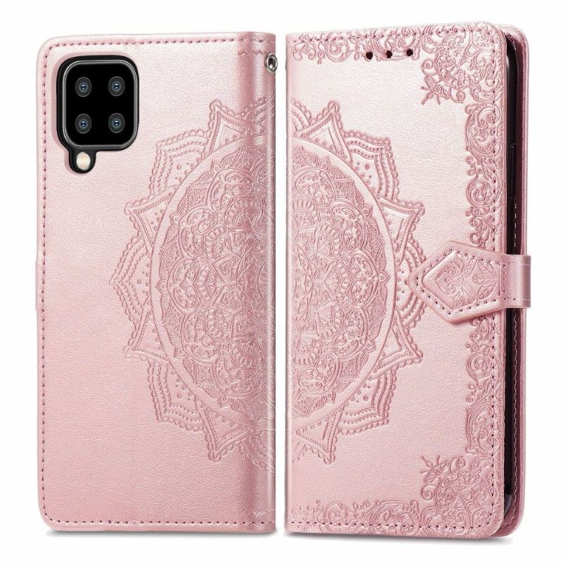 Lederhüllen Für Samsung Galaxy A22 4G Relief-mandala