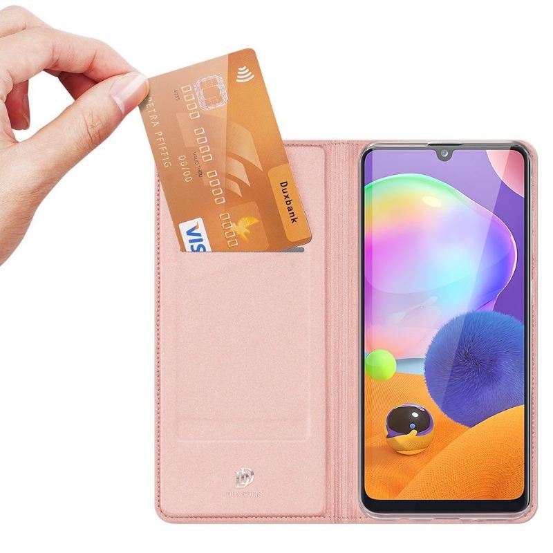 Case Für Samsung Galaxy A31 Flip Case Satin-effekt