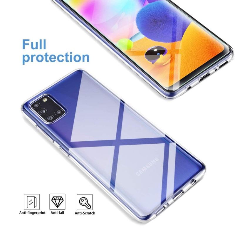 Hülle + Schutzfolie Aus Gehärtetem Glas Für Samsung Galaxy A31