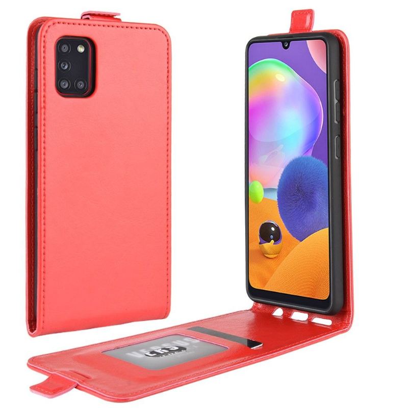 Lederhüllen Für Samsung Galaxy A31 Flip Case Vertikales Kunstleder